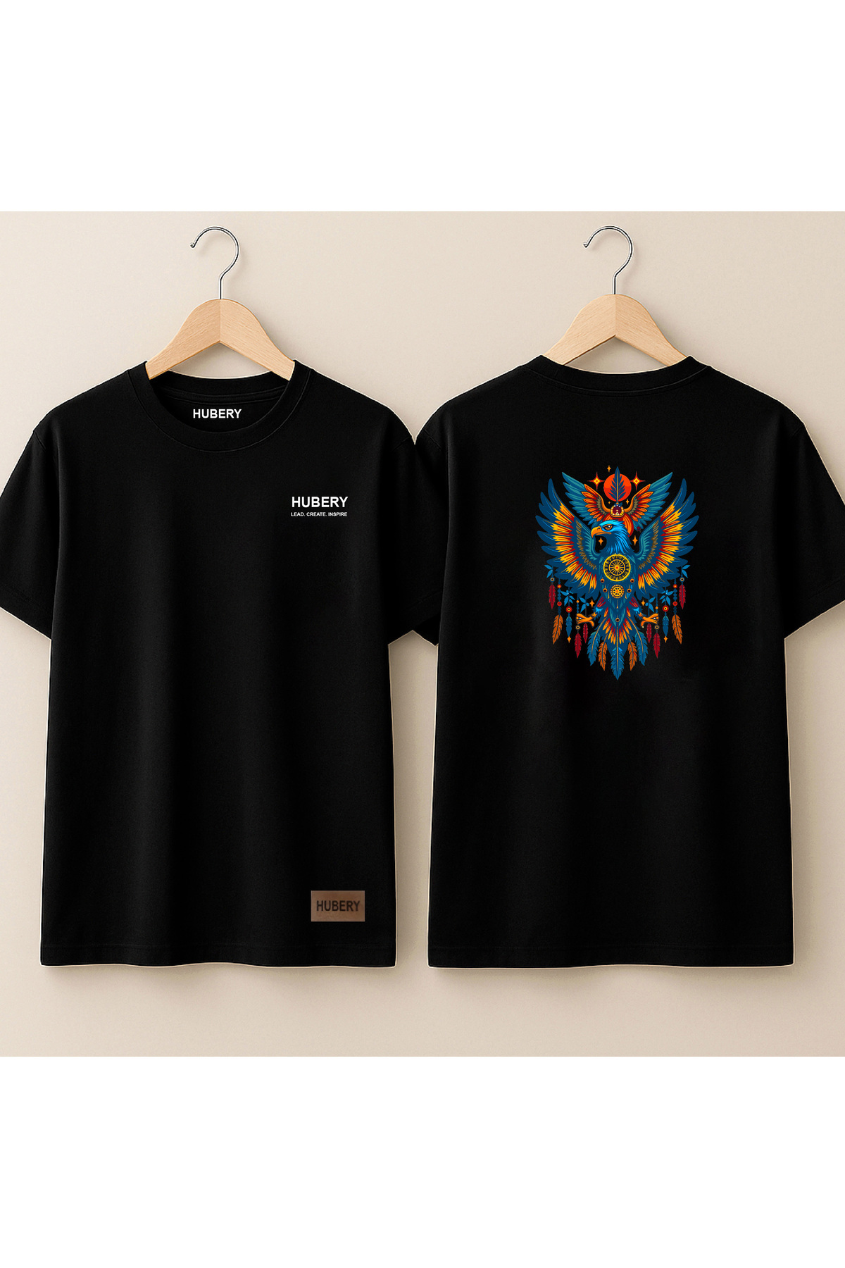 ERKEK BASKILI TİŞÖRT - Mandala Desenli , Renkli Spitüriel Baskı
