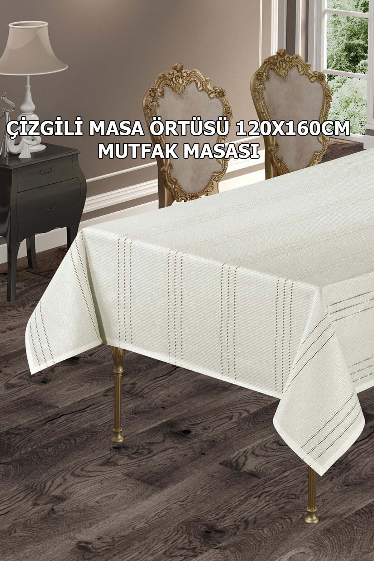 Çizgili Tek Masa Örtüsü Colber 160x220cm Tablecloth
