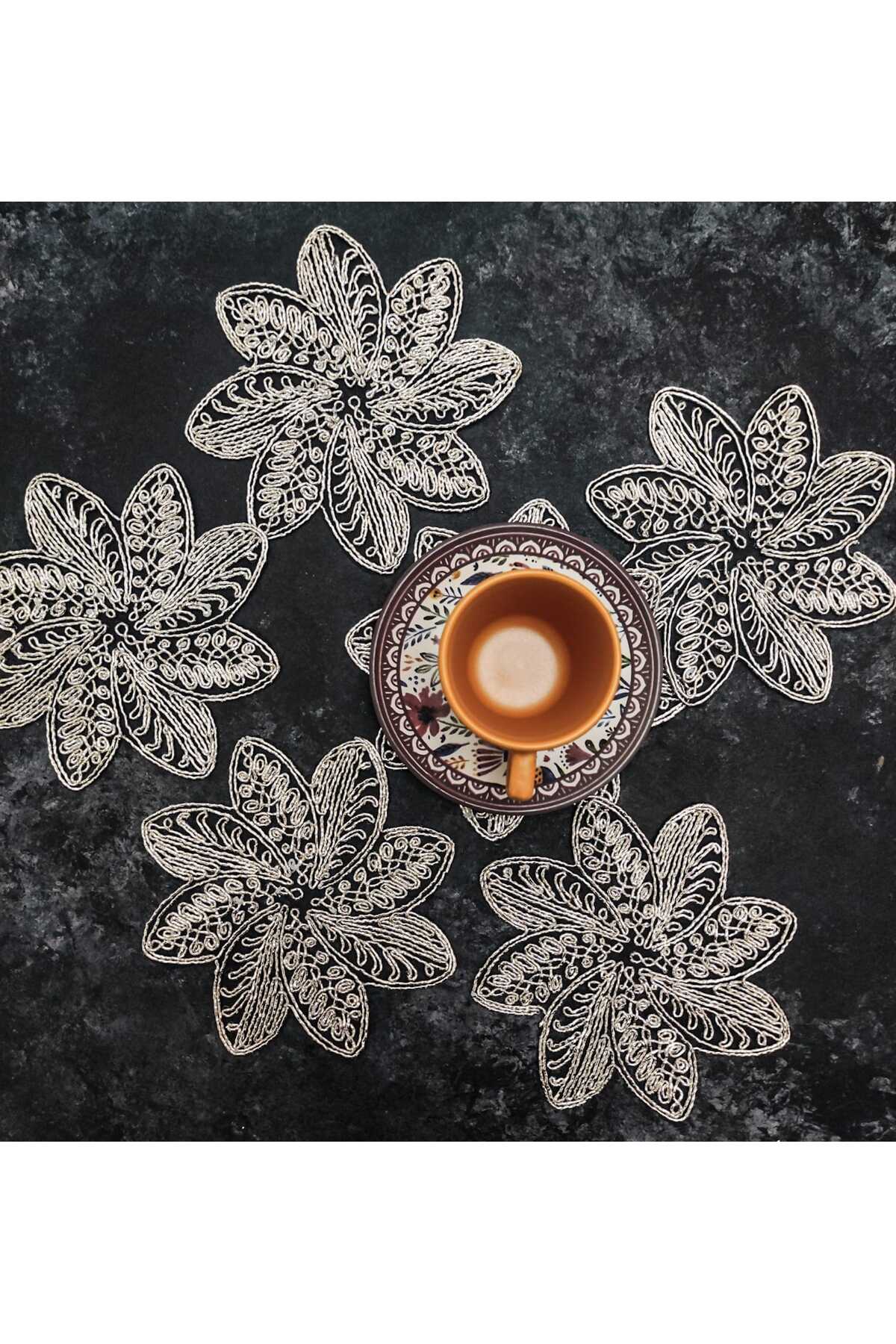 Sunumluk Peçete, Kokteyl Peçetesi, Kahve Yanı Sunumluk, Bardak Altlığı 6 Adet Sunum Peçetesi