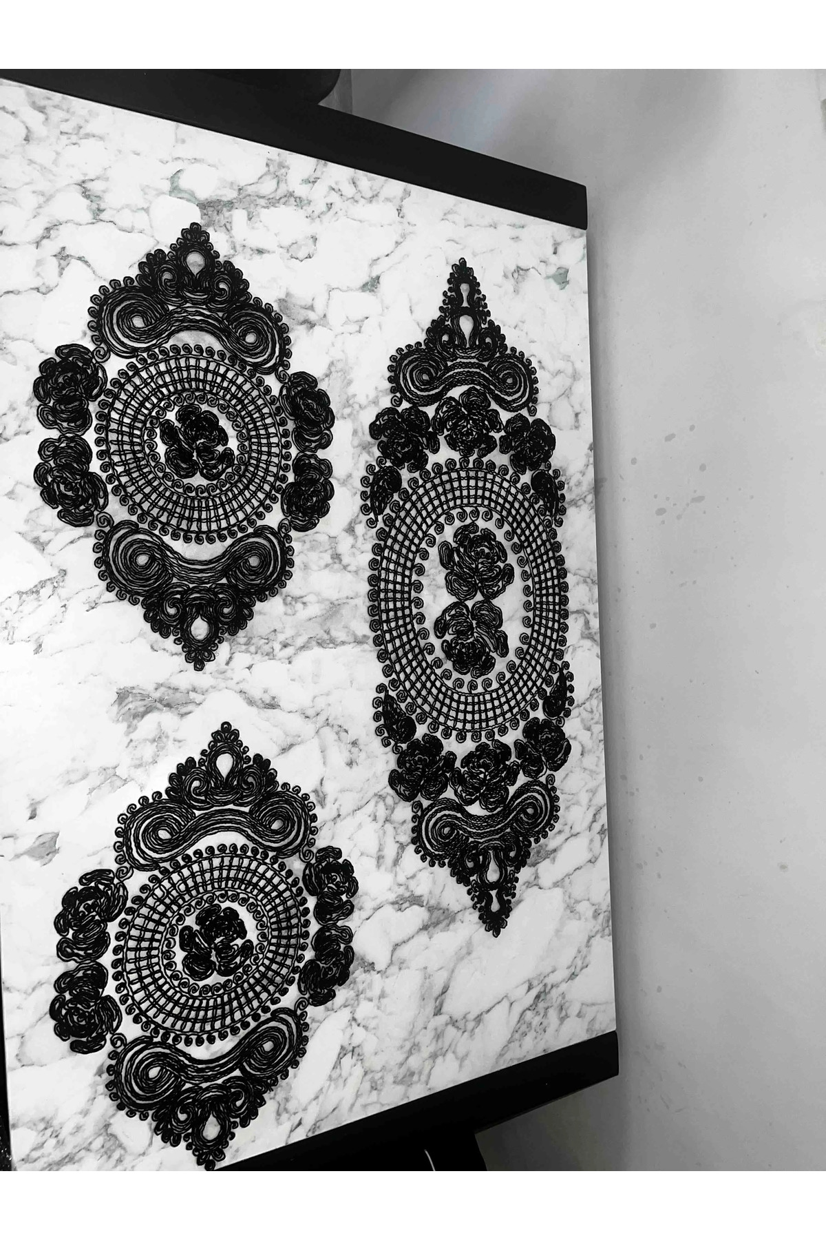 Salon Takımı, Yatak Odası 3 Parça Sehpa Örtüsü, Masa Örtüsü 3 Parça Oda Takımı