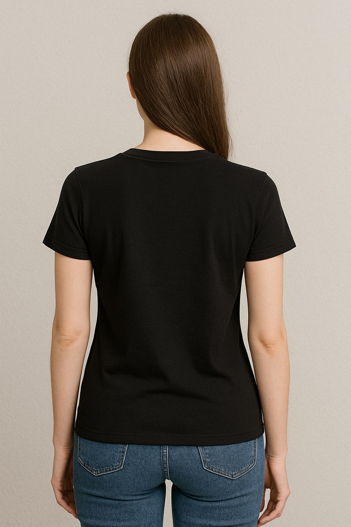 Kadın Relaxed Fit Tişört Leopar Fiyonk Baskılı – HUBERY