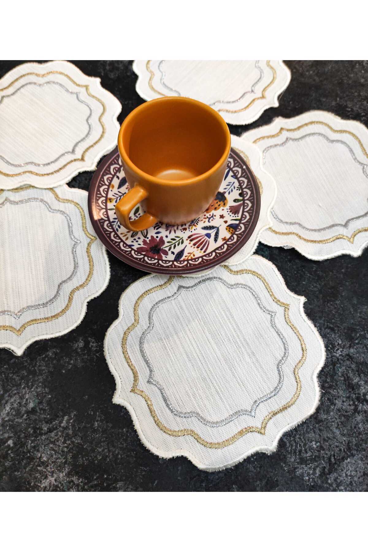 Sunumluk Peçete, Kokteyl Peçetesi, Kahve Yanı Sunumluk, Bardak Altlığı 6 Adet Sunum Peçetesi