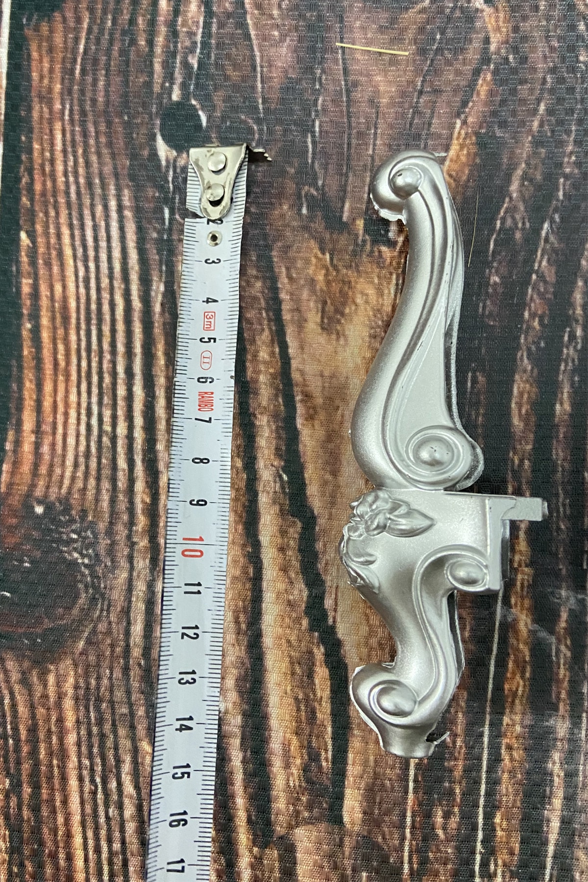 Plastik Küçük Ayak Gümüş Renk 4 Adet