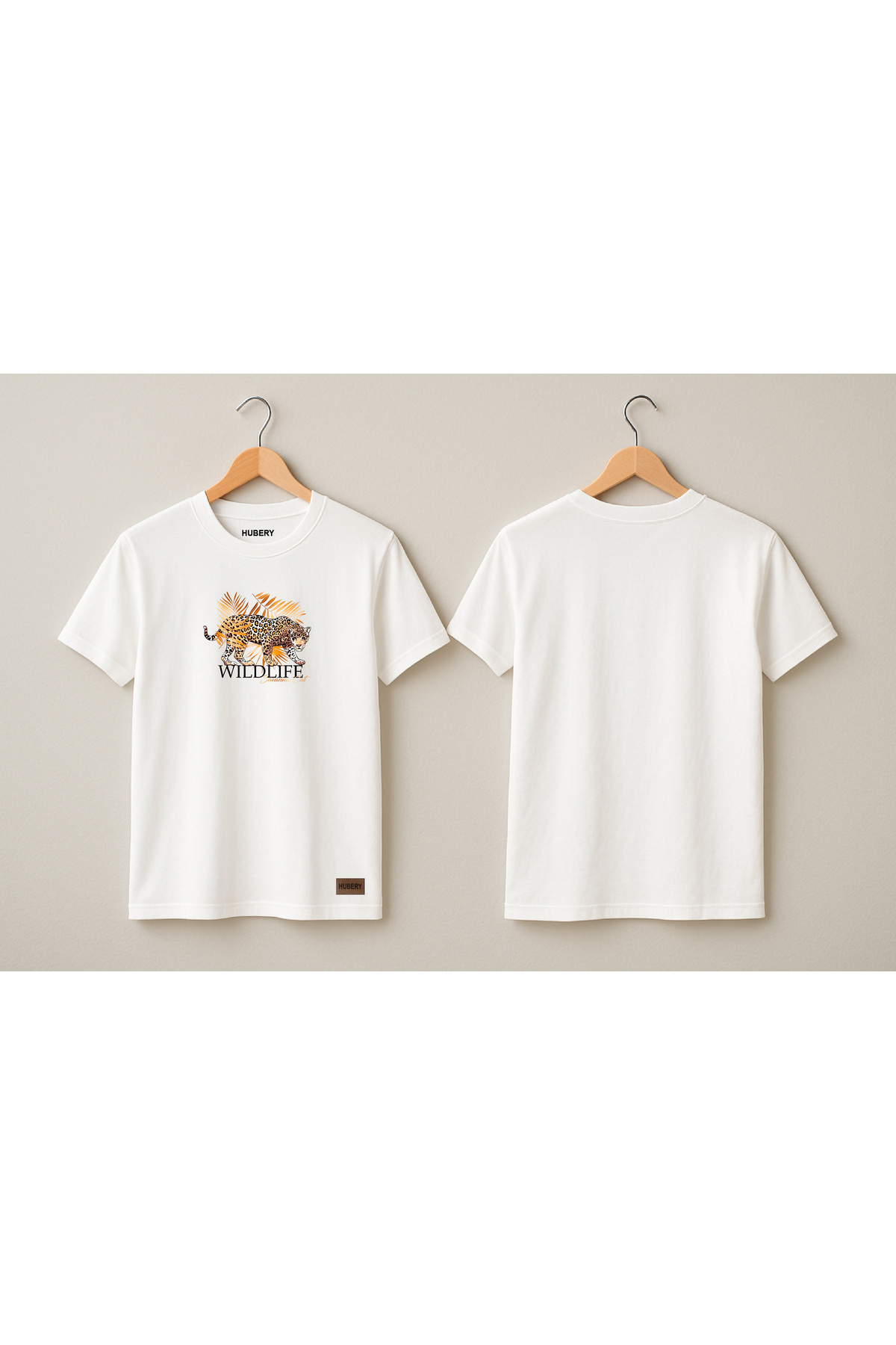 Kadın Relaxed Fit Tişört Leopar Desenli Baskılı Yazlık – HUBERY