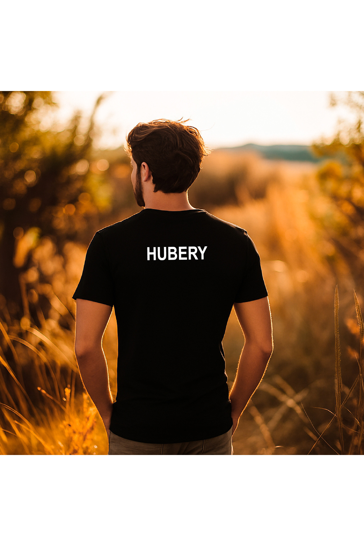 Erkek Relaxed Fit Tişört Tropikal Palmiye Baskılı – HUBERY