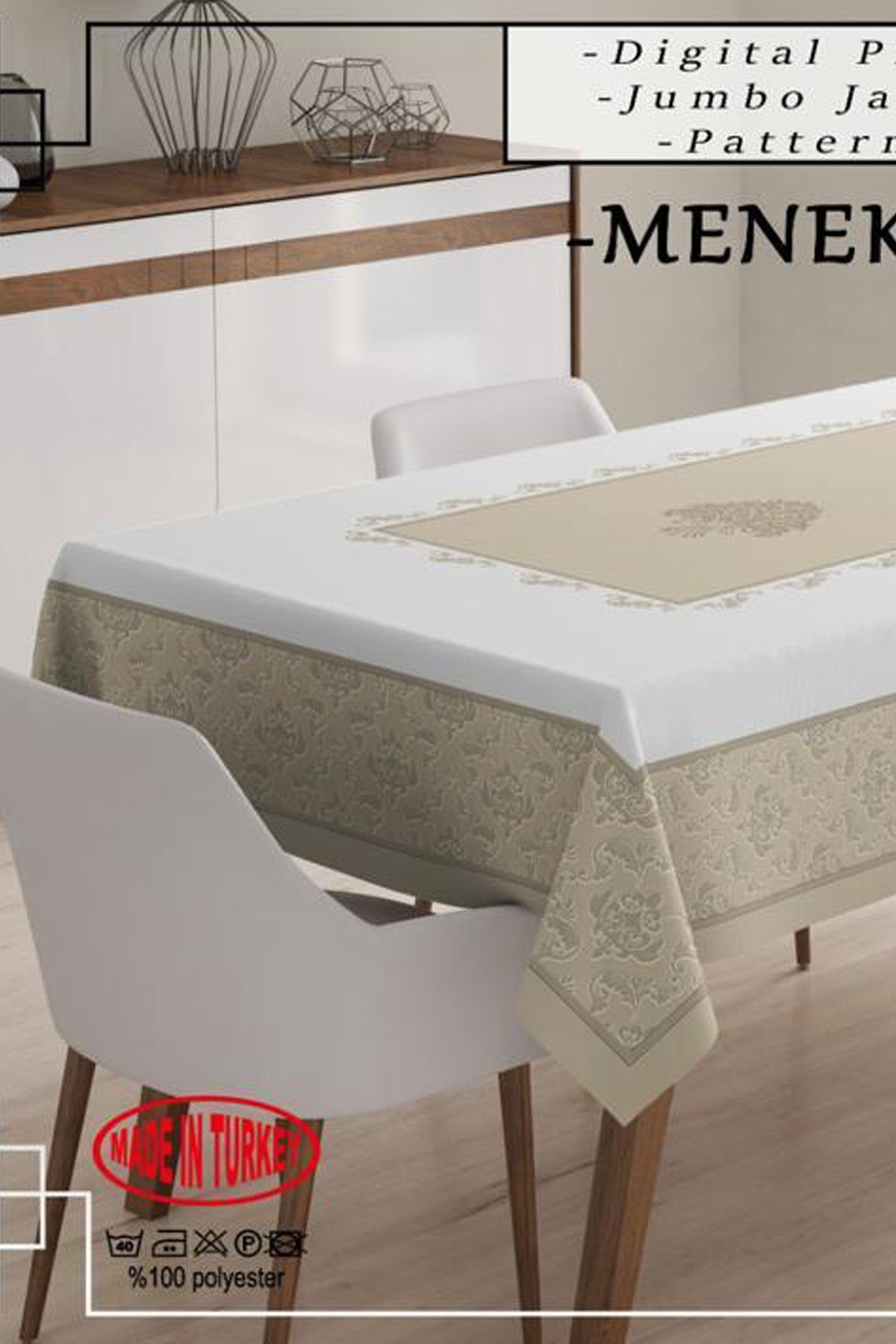 Dijital Baskılı Özel Tasarım Tek Masa Örtüsü 150x220cm