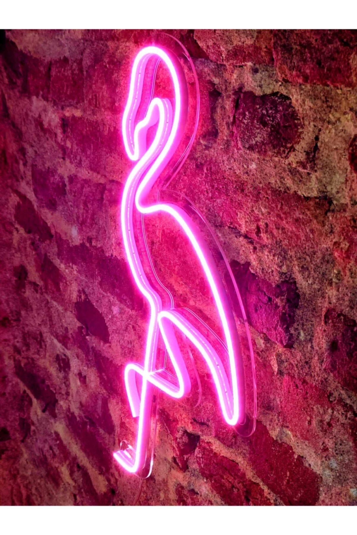 Flamingo Led Neon Duvar Akesuari Gece Lambas?