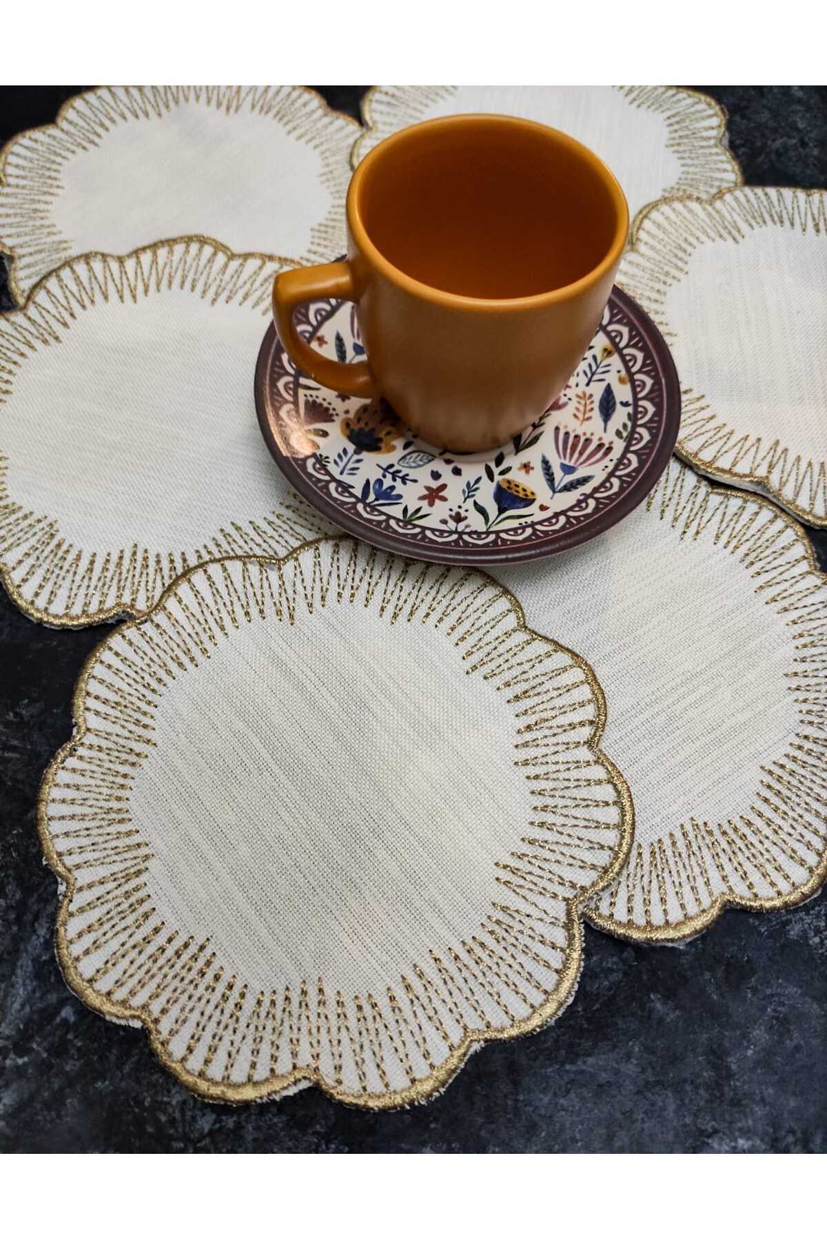 Sunumluk Peçete, Kokteyl Peçetesi, Kahve Yanı Sunumluk, Bardak Altlığı 6 Adet Sunum Peçetesi