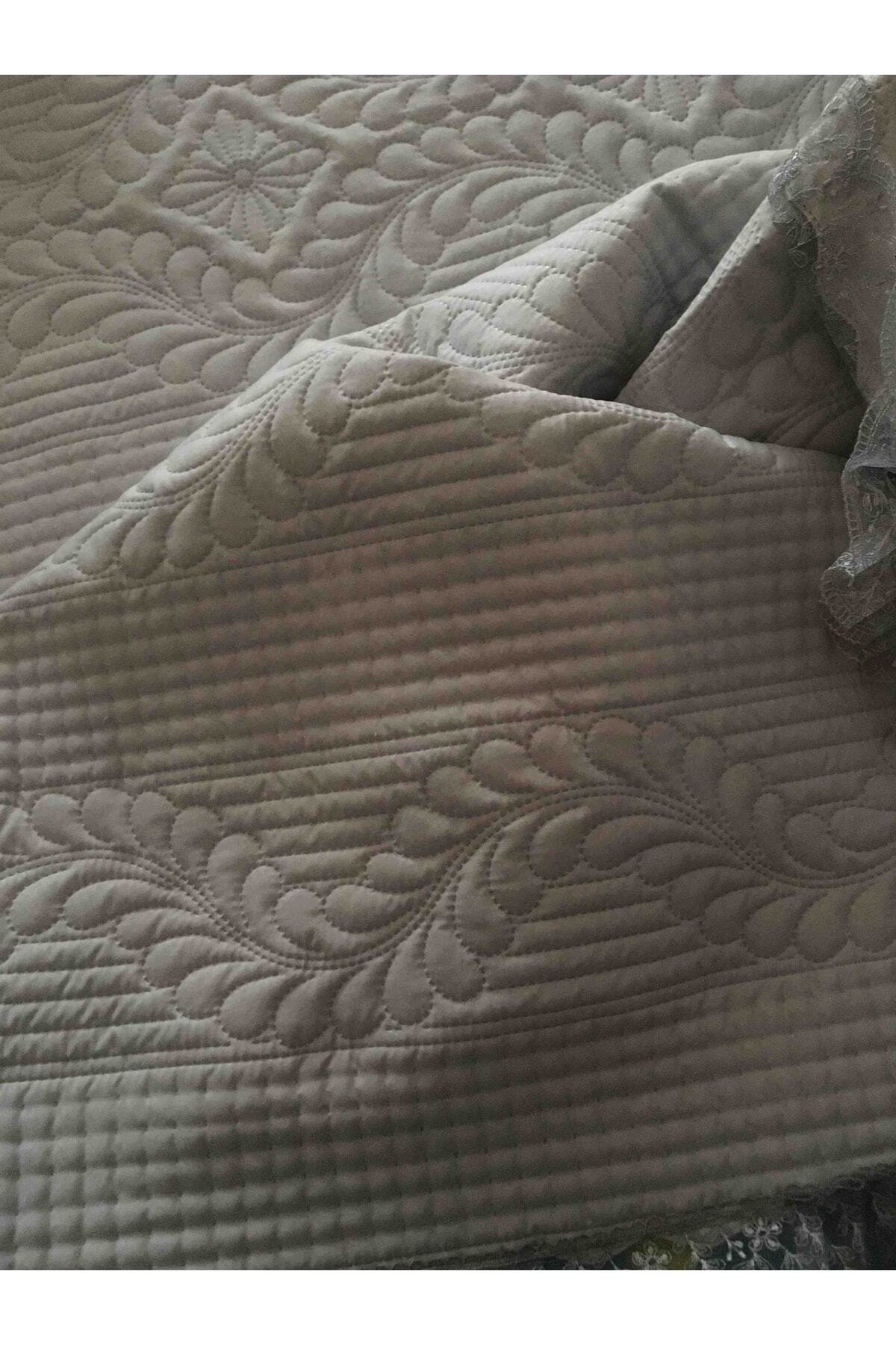 Bade Çift Kişilik Yatak Örtüsü, Yatak Takımı - Gri (BEDDİNG SET)