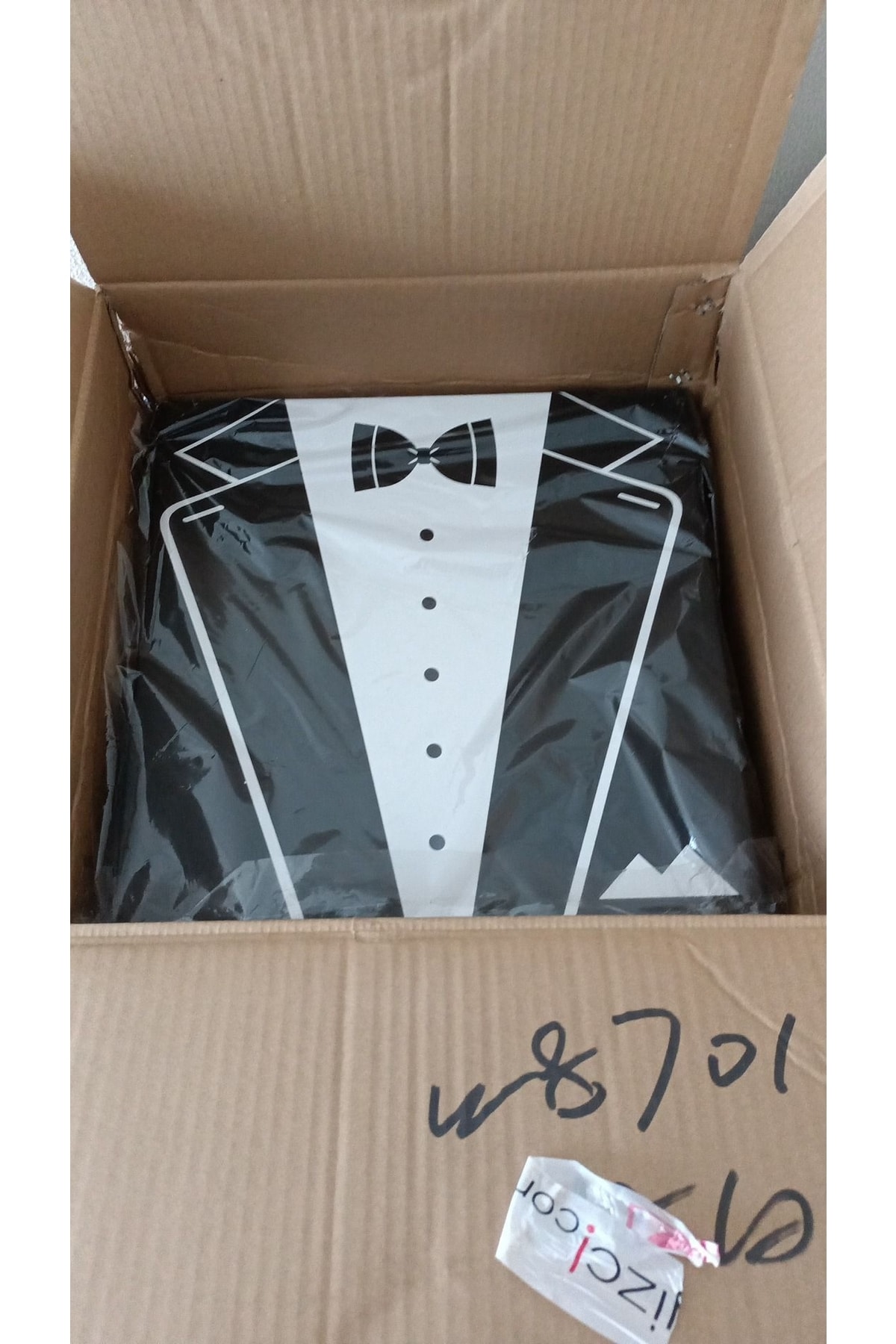 Damat Bohçası Smokin Model 3'lü Damat Kutusu