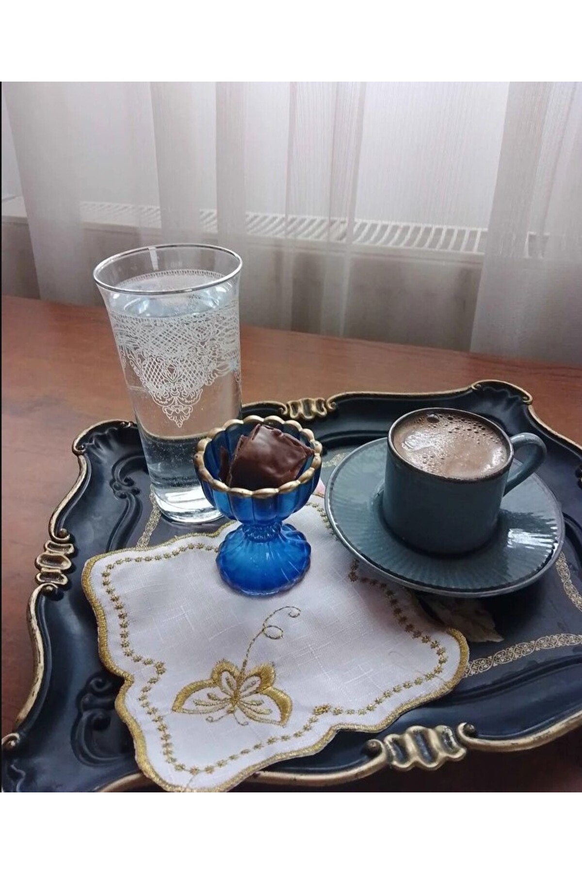 Sunumluk Peçete, Kokteyl Peçetesi, Kahve Yanı Sunumluk, Bardak Altlığı 6 Adet Sunum Peçetesi