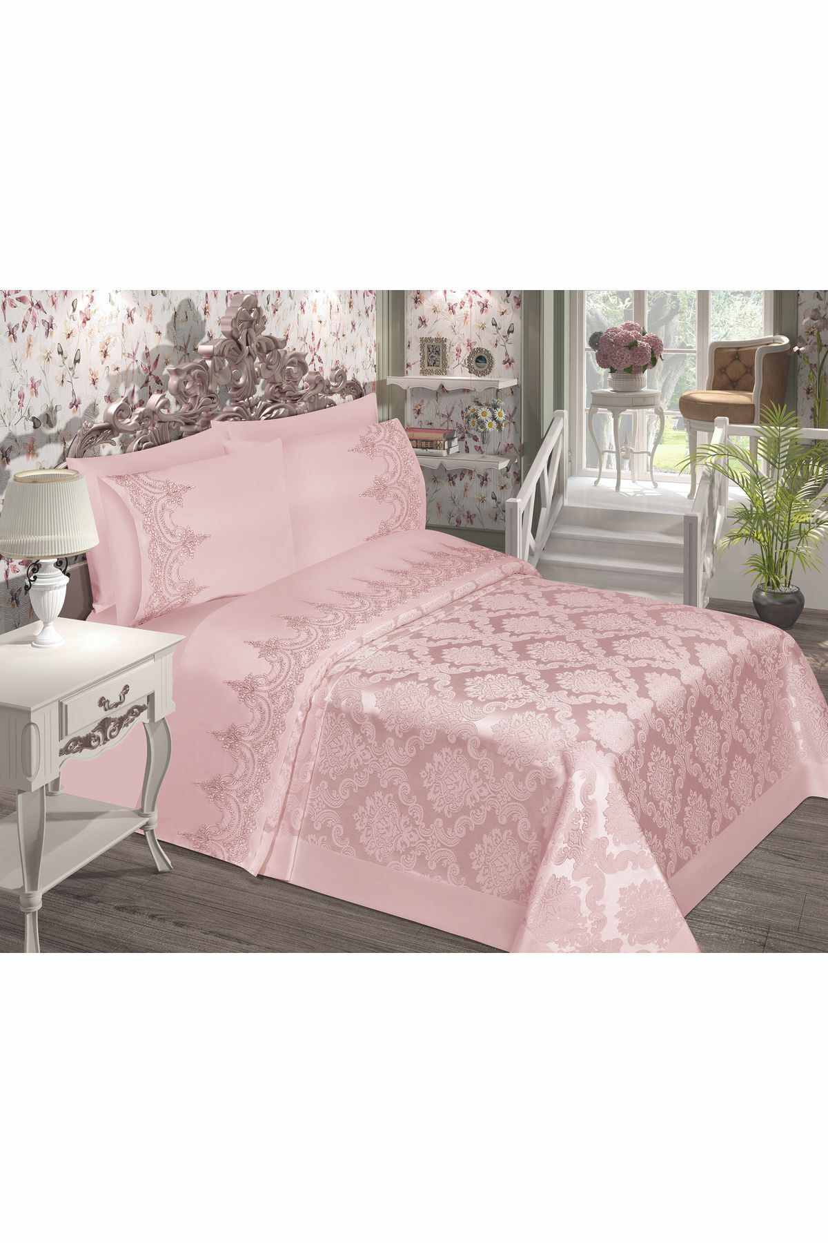Sultan Şönil 230x240 Cm, Çift Kişilik Pike Takımı 6 Parça - Bedspreads