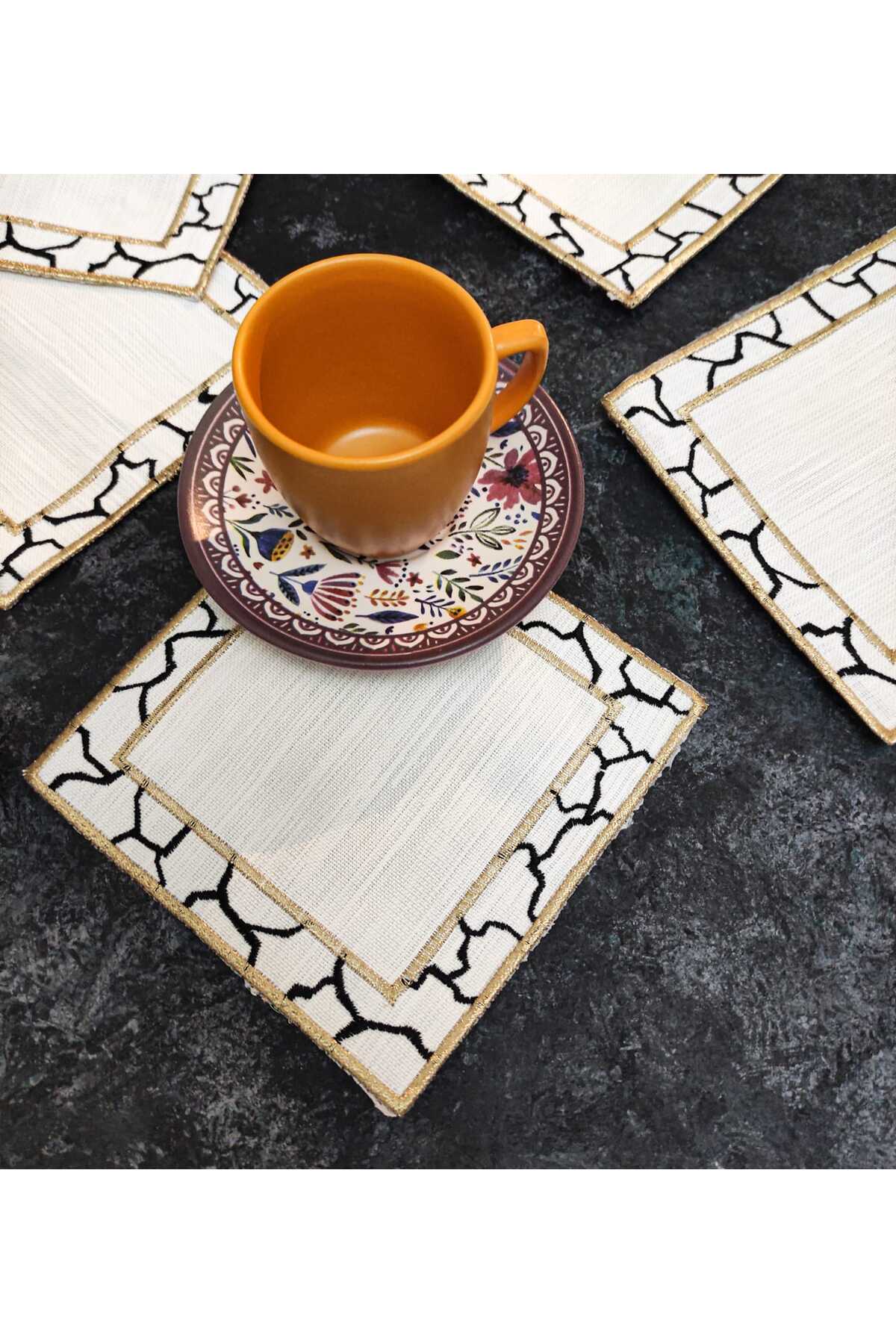 Sunumluk Peçete, Kokteyl Peçetesi, Kahve Yanı Sunumluk, Bardak Altlığı 6 Adet Sunum Peçetesi