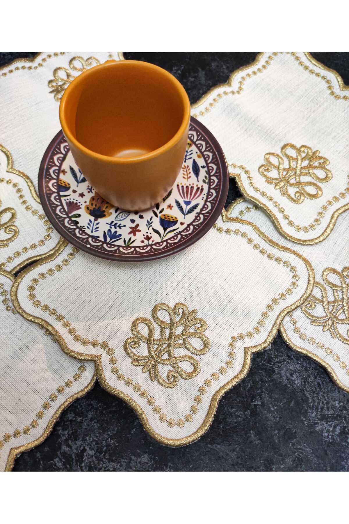 Sunumluk Peçete, Kokteyl Peçetesi, Kahve Yanı Sunumluk, Bardak Altlığı 6 Adet Sunum Peçetesi