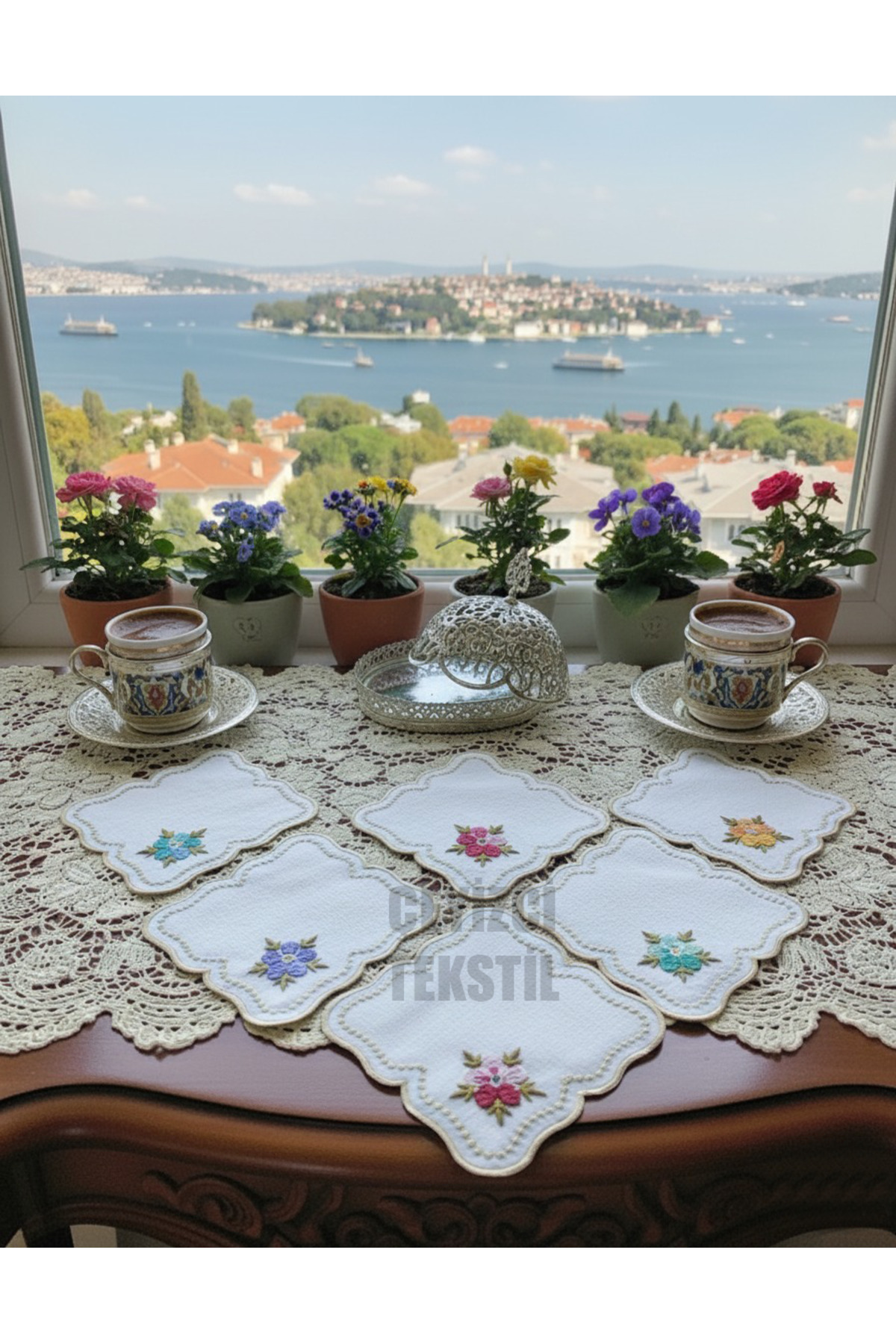 Sunumluk Peçete, Kokteyl Peçetesi, Kahve Yanı Sunumluk, Bardak Altlığı 6 Adet Sunum Peçetesi
