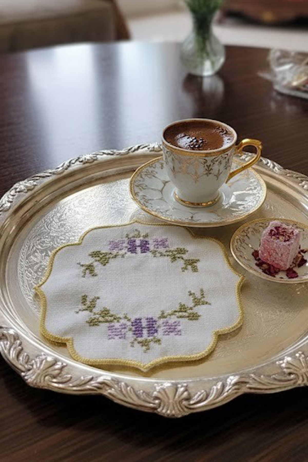 Sunumluk Peçete, Kokteyl Peçetesi, Kahve Yanı Sunumluk, Bardak Altlığı 6 Adet Sunum Peçetesi