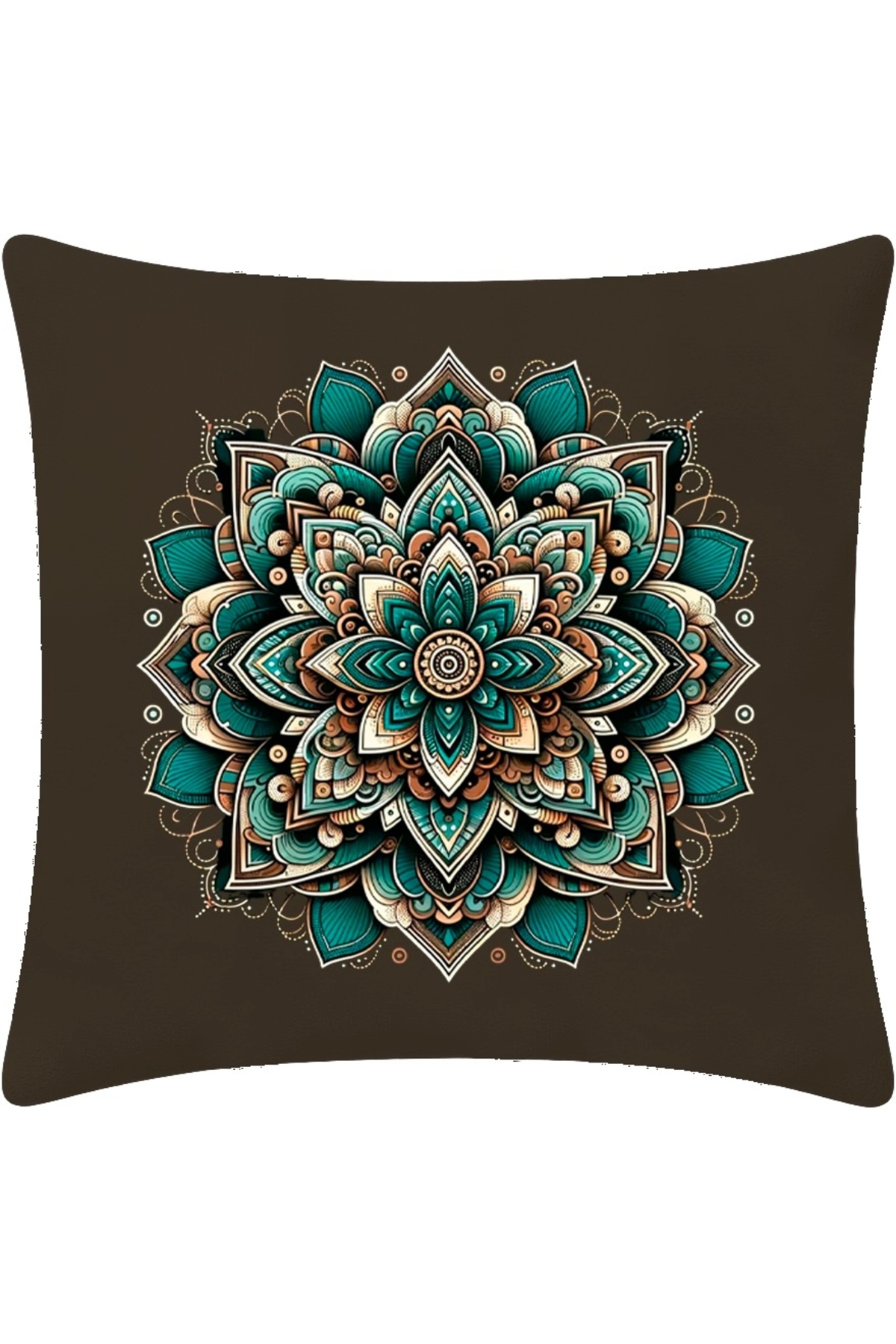 Digital Baskılı Mandala Desenli Dekoratif Kırlent kılıfı