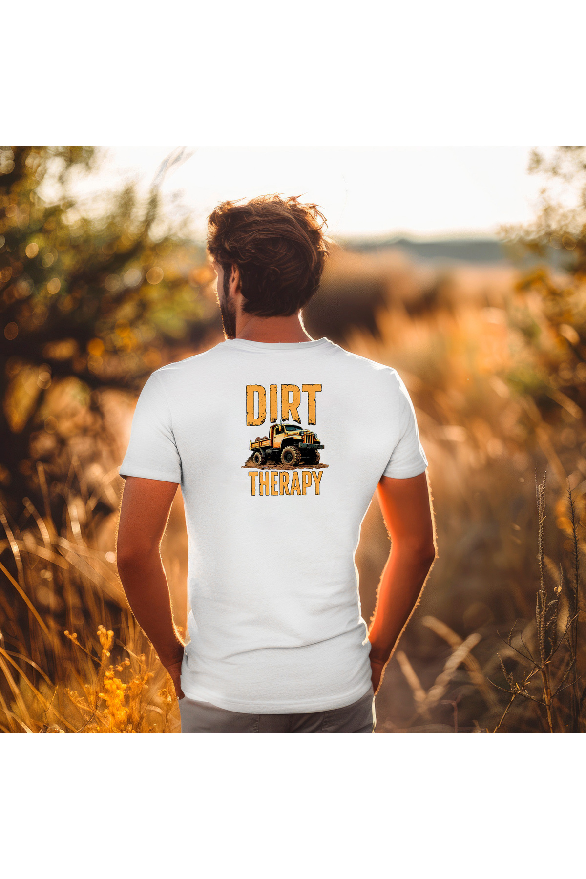 Erkek Tişört Off-Road Kamyon Baskılı Relaxed Fit – HUBERY