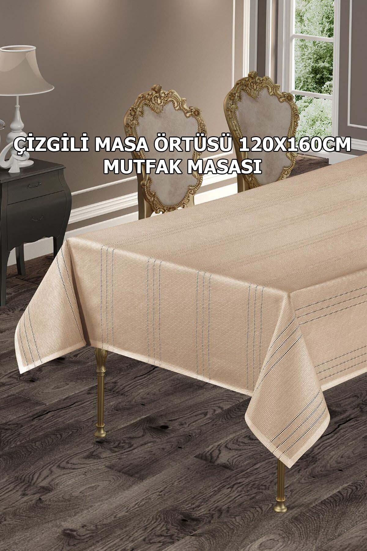 Çizgili Tek Masa Örtüsü Colber 160x220cm Tablecloth