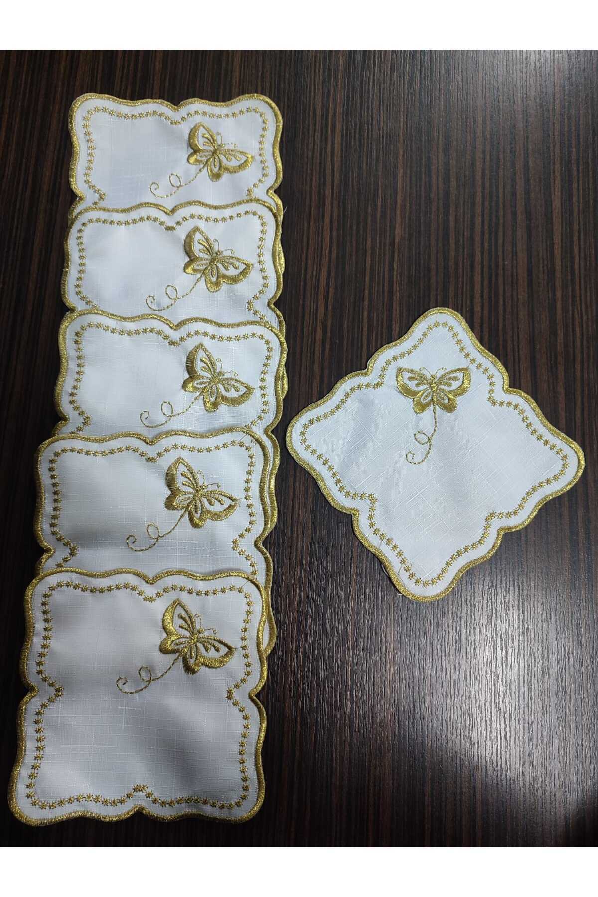Sunumluk Peçete, Kokteyl Peçetesi, Kahve Yanı Sunumluk, Bardak Altlığı 6 Adet Sunum Peçetesi