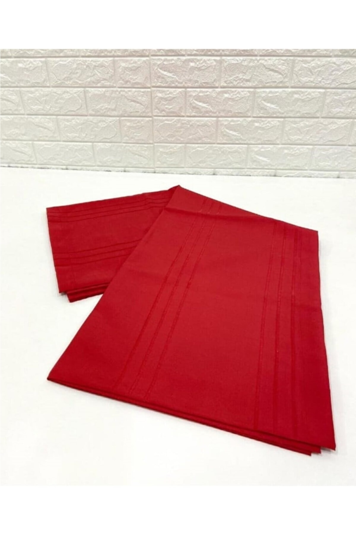 Çizgili Tek Masa Örtüsü Colber 160x220cm Bordo