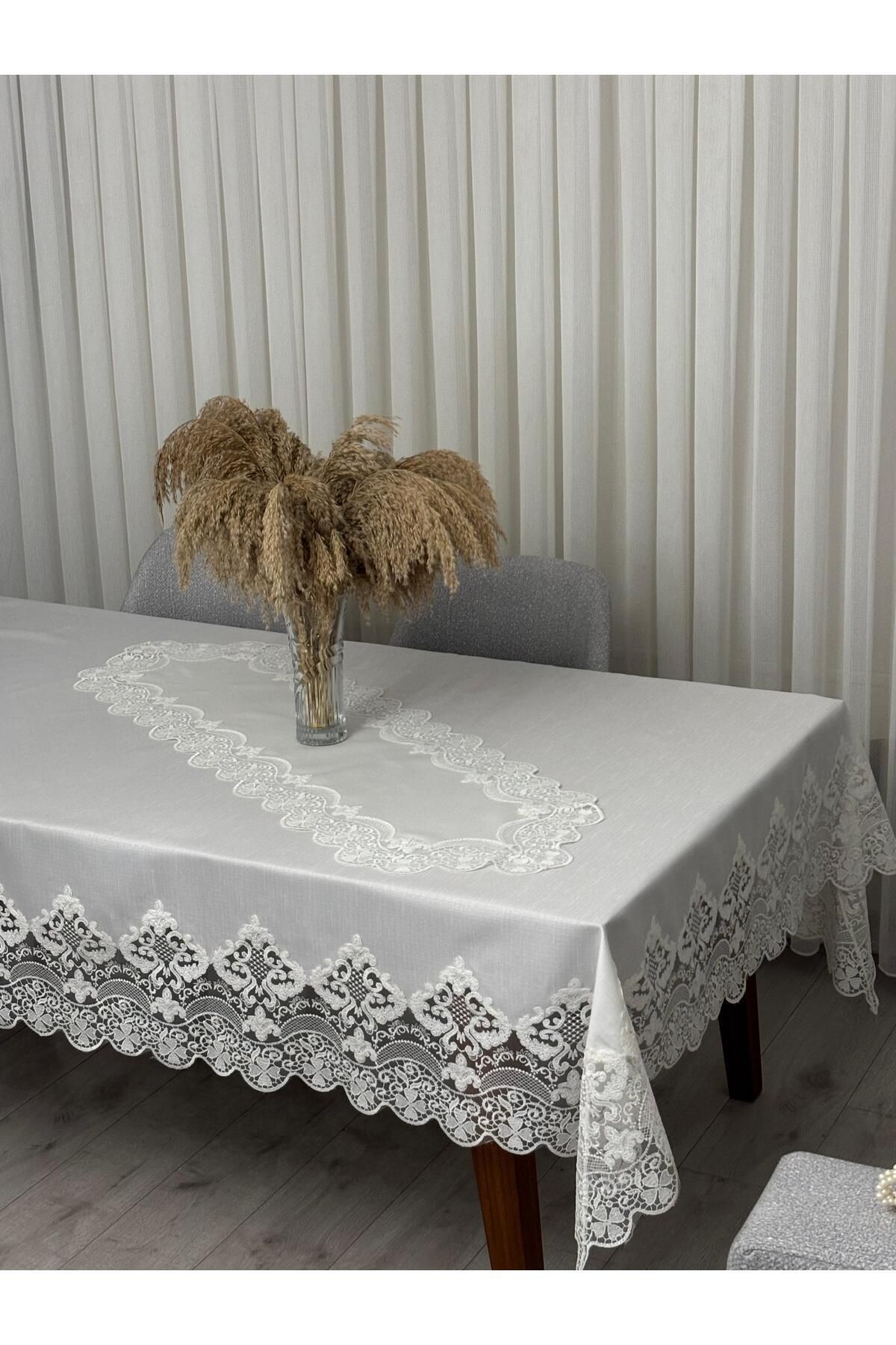 12 Kişilik Masa Örtüsü Takımı, Masa Seti 12 Kişilik 26 Parça 160x220cm