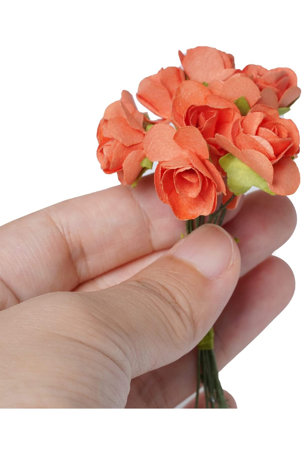 Mini Yapay Gül- Süsleme Kagıt Gül (1 Paket 144 Lü ) Yapay Güller