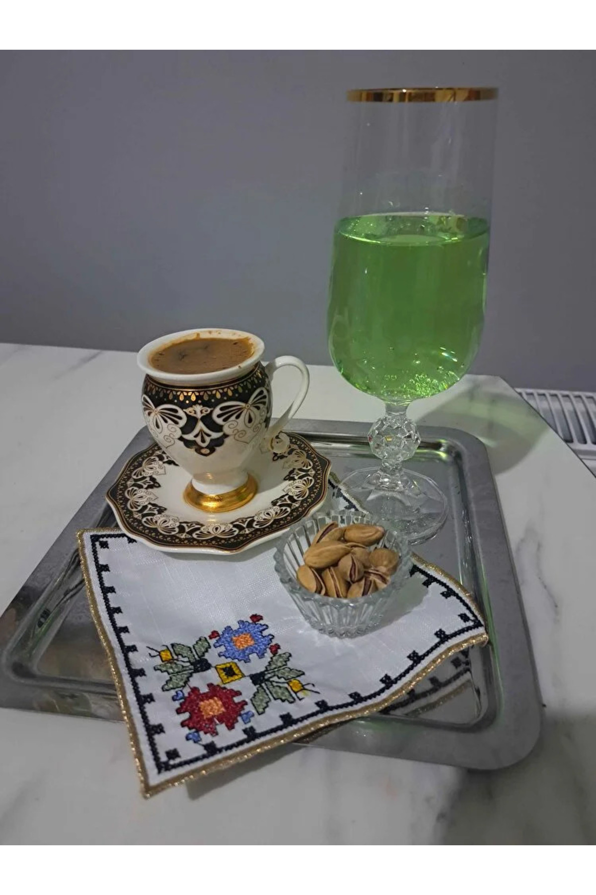 Sunumluk Peçete, Kokteyl Peçetesi, Kahve Yanı Sunumluk, Bardak Altlığı 6 Adet Sunum Peçetesi