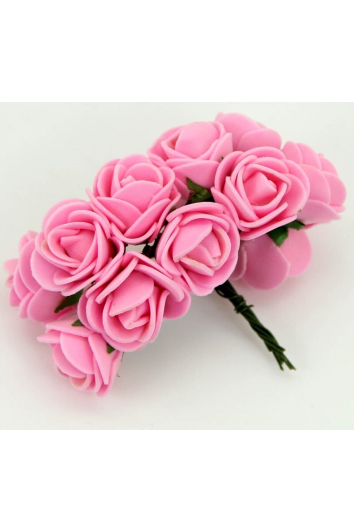 Lateks Eva Yapay Çiçek Gül Pembe ( 2 Cm* 2 Cm ) ( 144 Adet) – Yapay Çiçek Dekor, Masa Süsü, Fon
