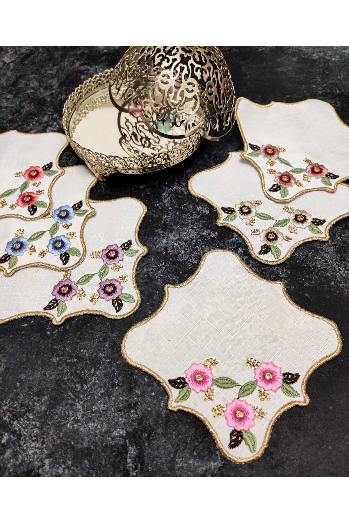 Sunumluk Peçete, Kokteyl Peçetesi, Kahve Yanı Sunumluk, Bardak Altlığı 6 Adet Sunum Peçetesi