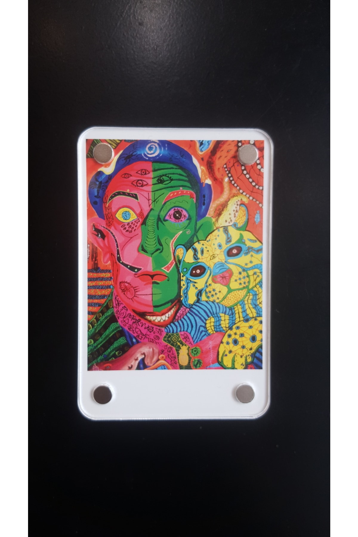 Mıknatıslı Pola Kart Için Resim Çerçevesi 6*9 Cm 3 Adet Ürün Jelatinlidir