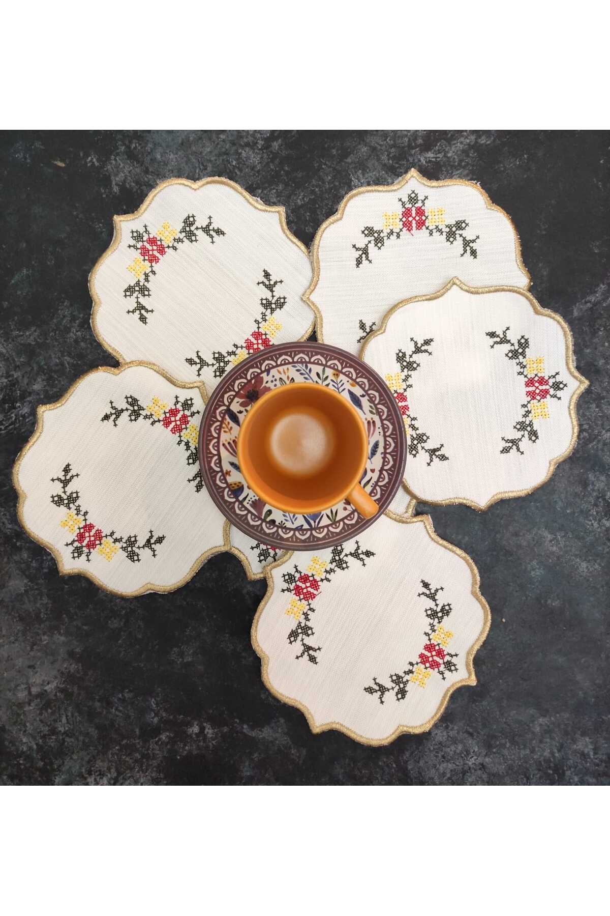 Sunumluk Peçete, Kokteyl Peçetesi, Kahve Yanı Sunumluk, Bardak Altlığı 6 Adet Sunum Peçetesi