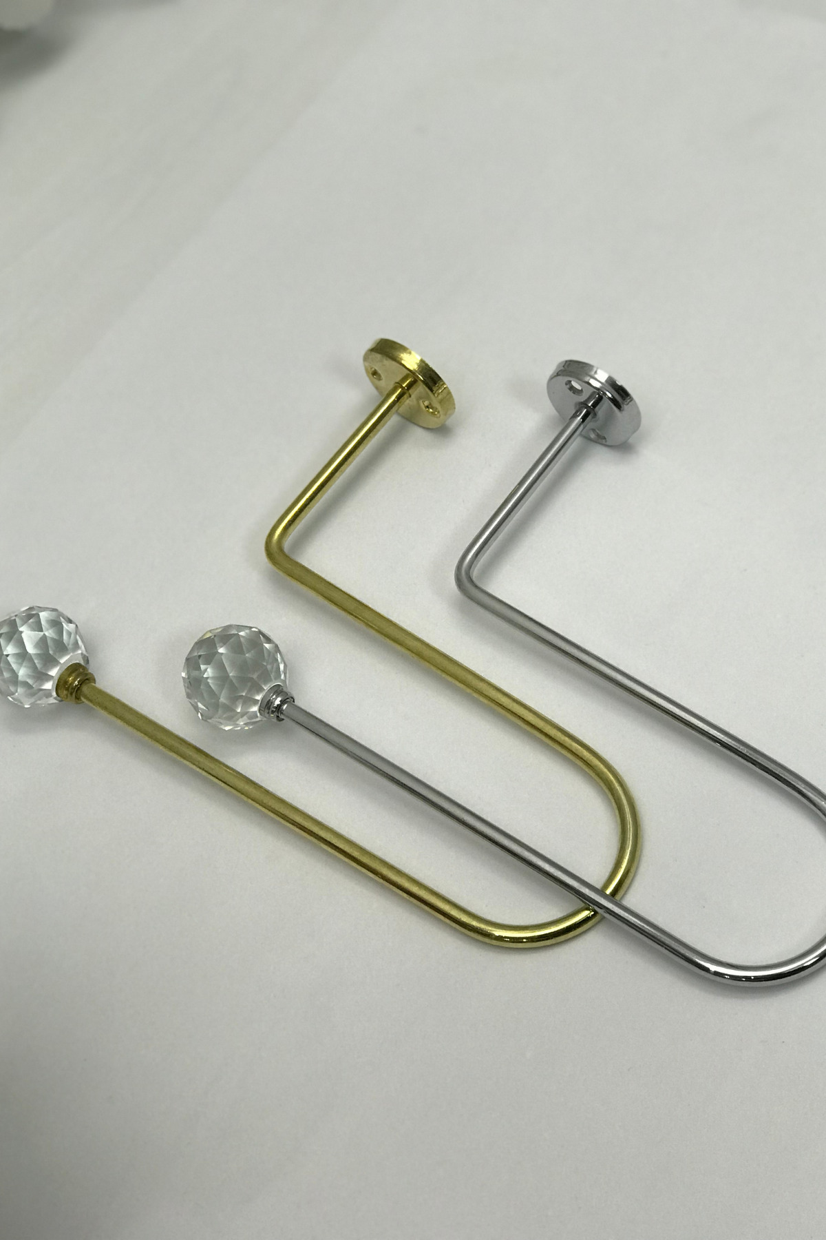 Kristal Toplu Metal Perde Pensi Renso Gümüş