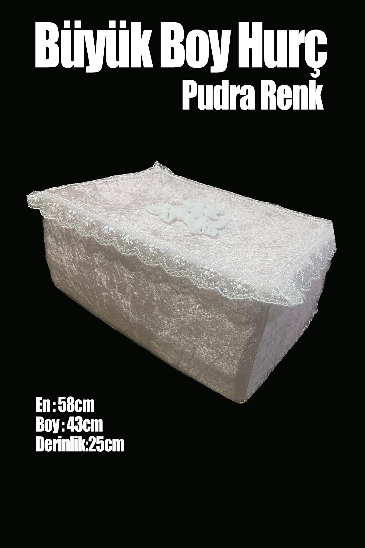Çeyizlik Büyük Tek Hurç Çiçekli, Kadife Tek Hurç Çeyizlik Dantelli Hurç, Büyük Boy Hurç