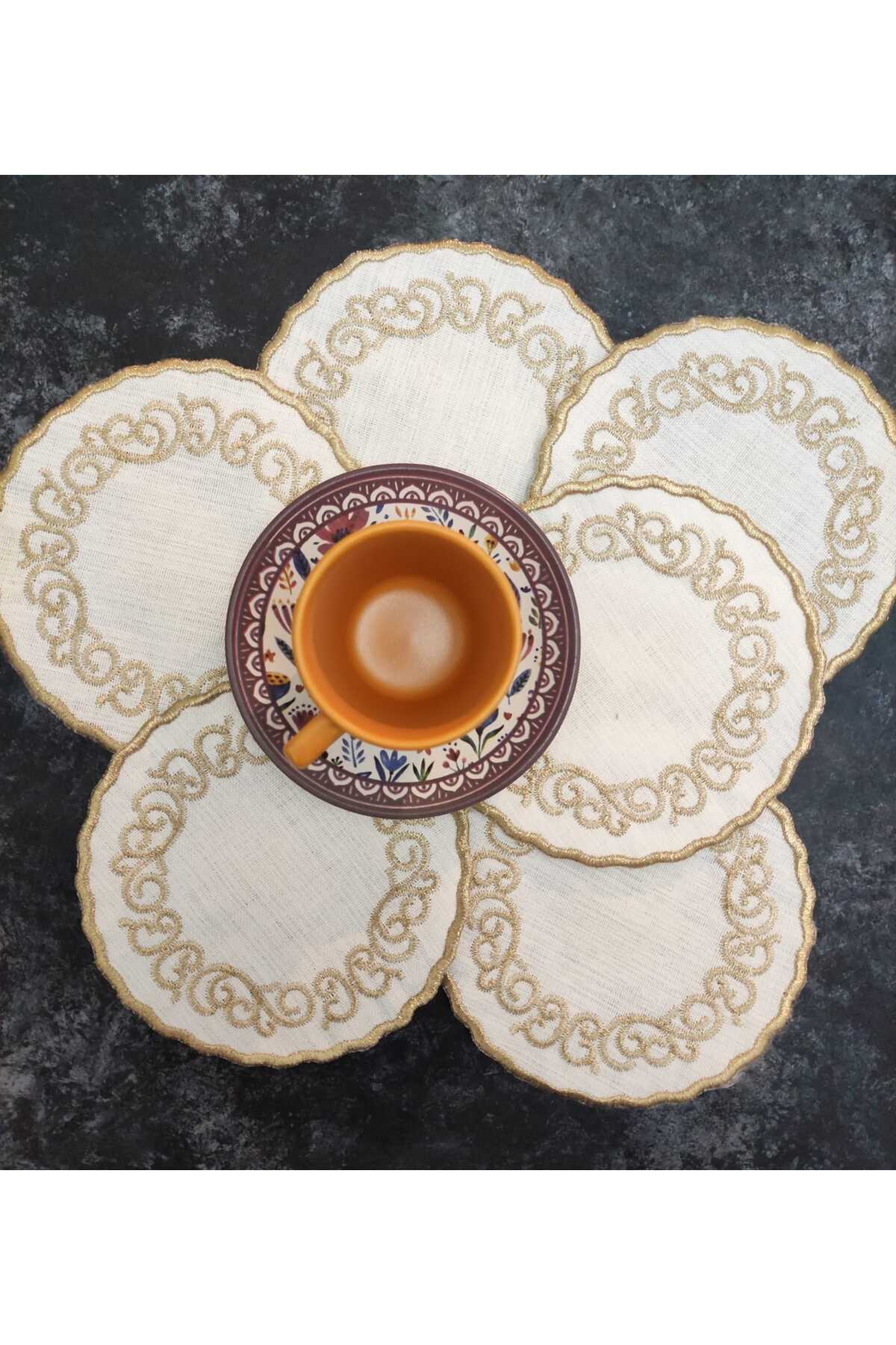 Sunumluk Peçete, Kokteyl Peçetesi, Kahve Yanı Sunumluk, Bardak Altlığı 6 Adet Sunum Peçetesi