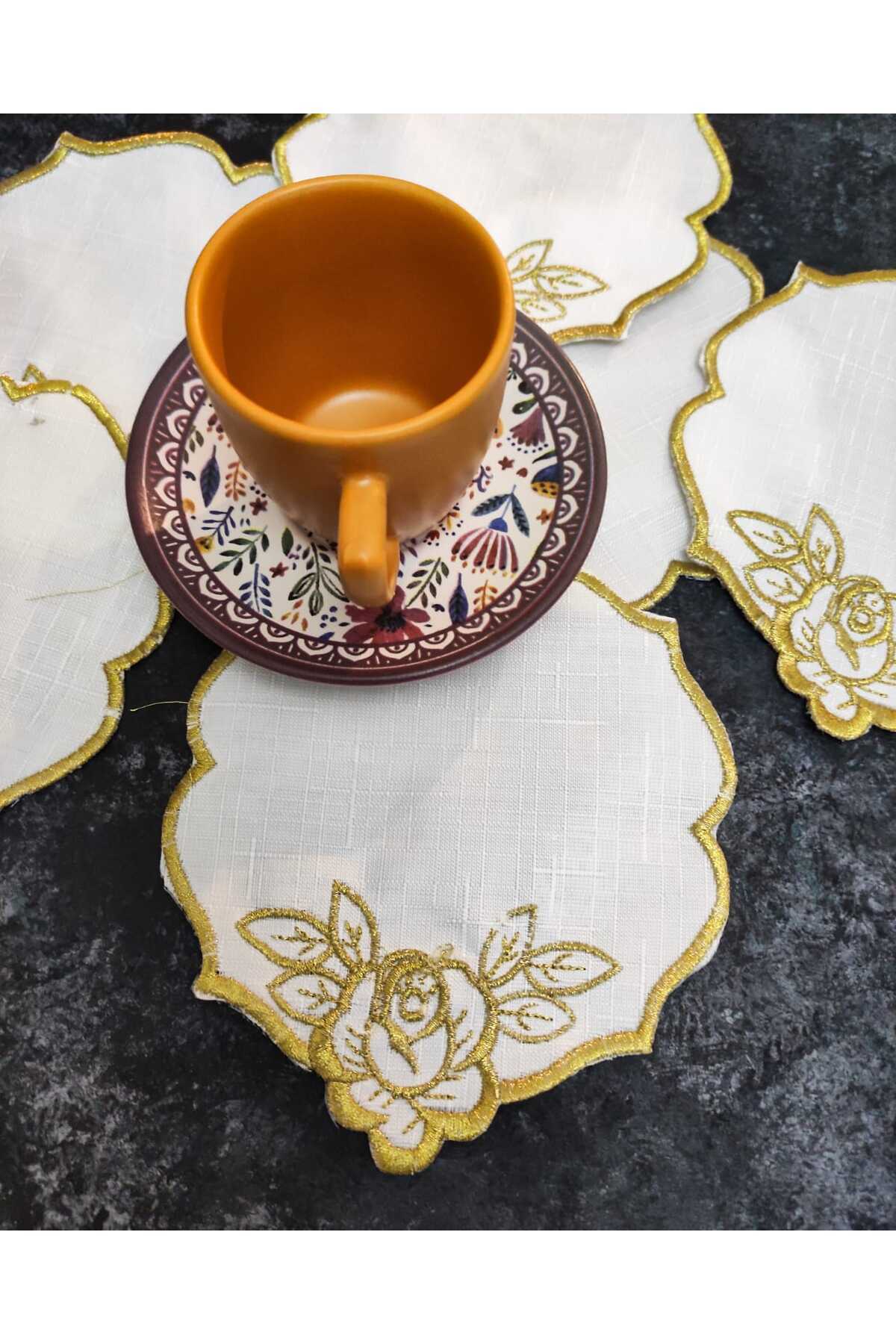 Sunumluk Peçete, Kokteyl Peçetesi, Kahve Yanı Sunumluk, Bardak Altlığı 6 Adet Sunum Peçetesi