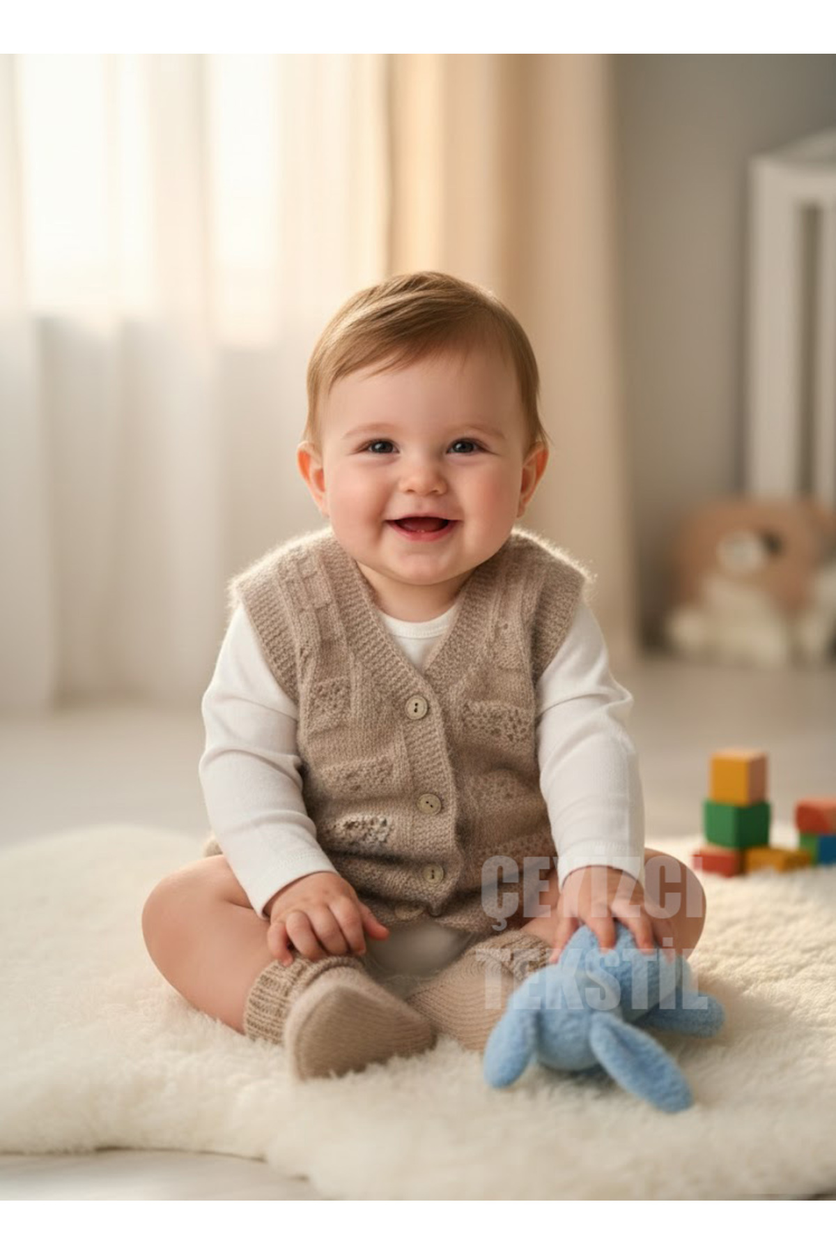 Bebek Yeleği, Yumoş Bebek Yeleği Simsiz Yumuşacık Bebek Yeleği
