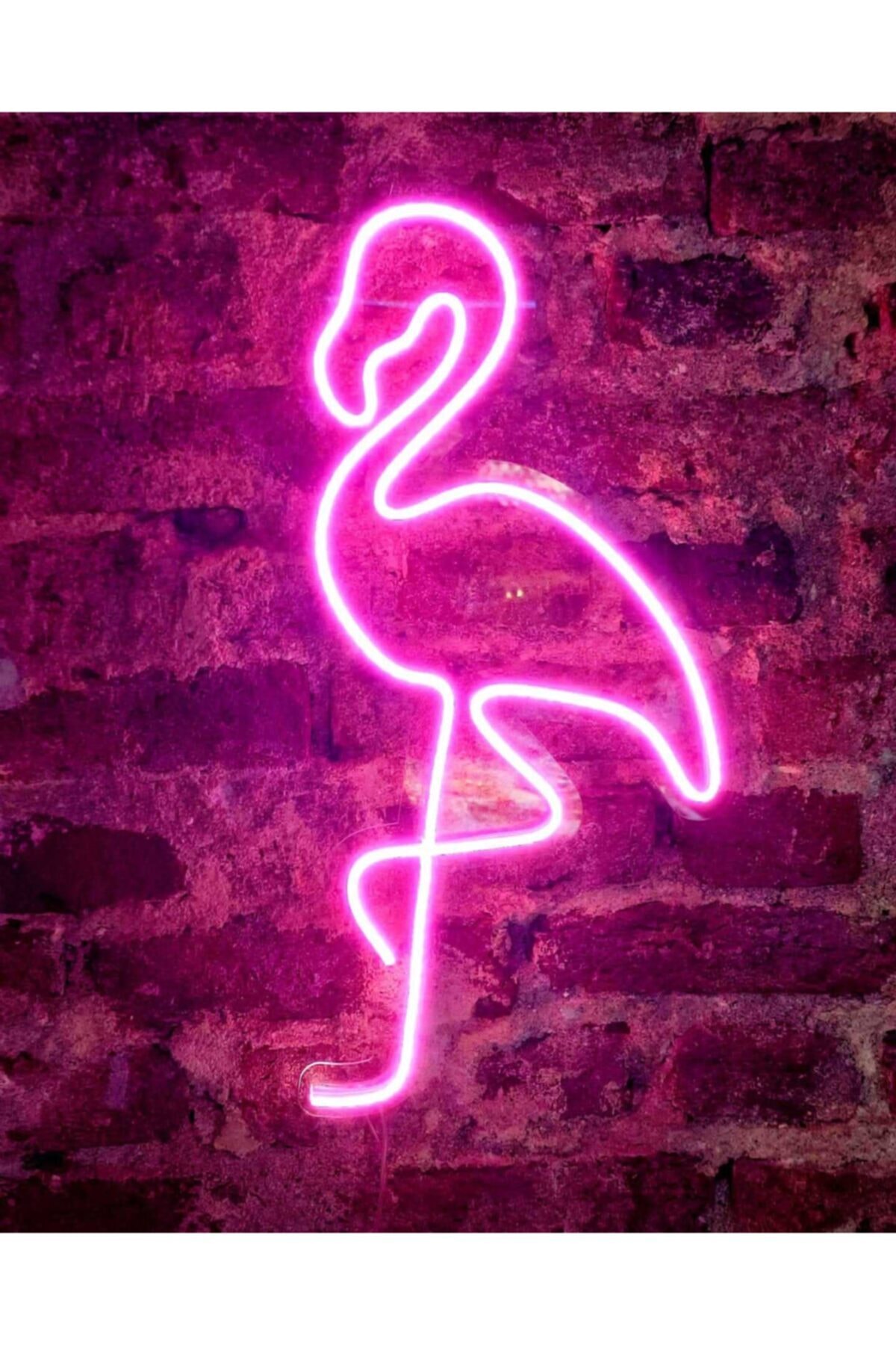 Flamingo Led Neon Duvar Akesuari Gece Lambas?